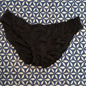 Victoria Secret small ruched swim bottoms .